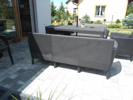 Zestaw ogrodowy z wysokim stołem Meblobranie SFM grafit