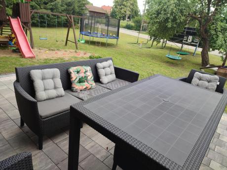 Zestaw ogrodowy z wysokim stołem Meblobranie SFM grafit
