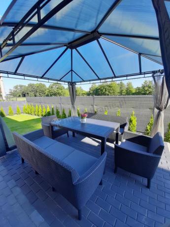 Zestaw ogrodowy z wysokim stołem Meblobranie SFM grafit