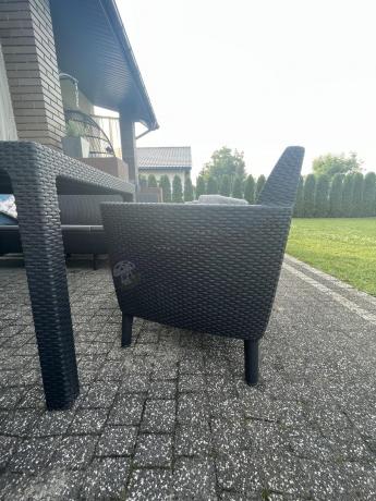 Zestaw ogrodowy z wysokim stołem Meblobranie SFM grafit