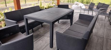 Zestaw ogrodowy z wysokim stołem Meblobranie SFM grafit