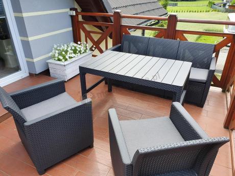 Zestaw ogrodowy ze stołem podnoszonym K3L grafit