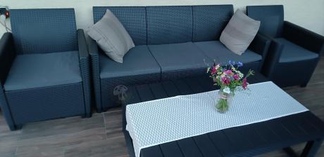 Zestaw ogrodowy ze stołem podnoszonym K3L grafit