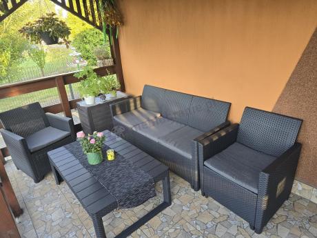 Zestaw ogrodowy ze stołem podnoszonym K3L grafit