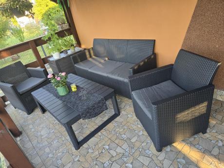 Zestaw ogrodowy ze stołem podnoszonym K3L grafit