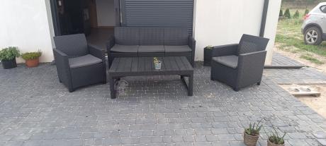 Zestaw ogrodowy ze stołem podnoszonym K3L grafit