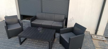 Zestaw ogrodowy ze stołem podnoszonym K3L grafit