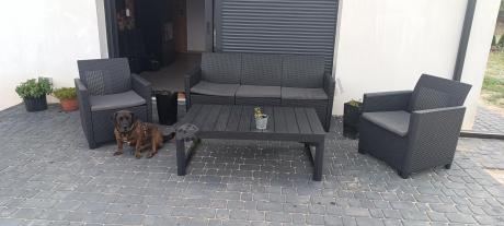 Zestaw ogrodowy ze stołem podnoszonym K3L grafit