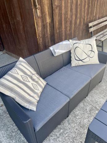 Zestaw ogrodowy ze stołem podnoszonym K3L grafit