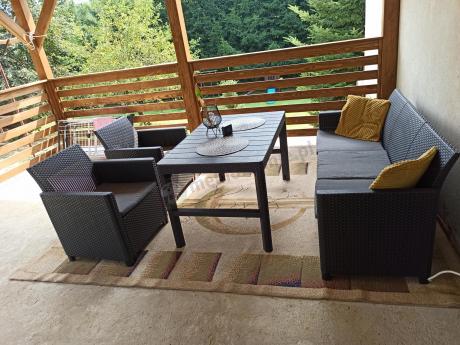 Zestaw ogrodowy ze stołem podnoszonym K3L grafit