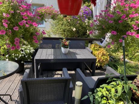 Zestaw ogrodowy ze stołem podnoszonym K3L grafit