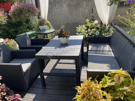 Zestaw ogrodowy ze stołem podnoszonym K3L grafit