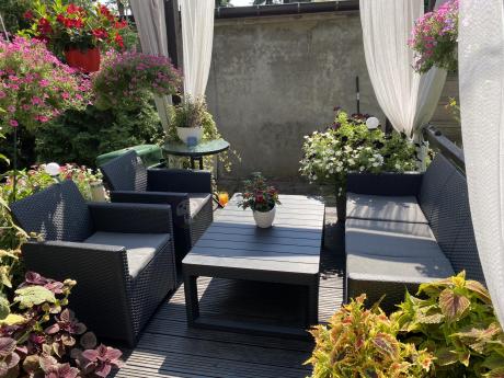 Zestaw ogrodowy ze stołem podnoszonym K3L grafit