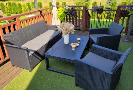 Zestaw ogrodowy ze stołem podnoszonym K3L grafit