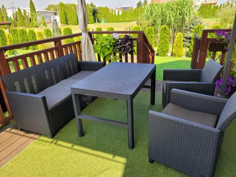 Zestaw ogrodowy ze stołem podnoszonym K3L grafit