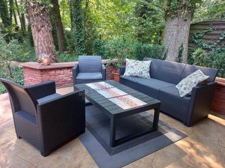 Zestaw ogrodowy ze stołem podnoszonym K3L grafit