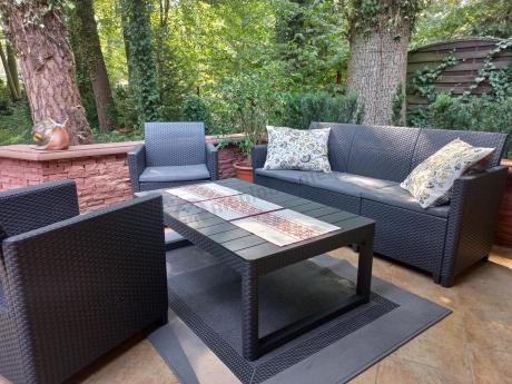 Zestaw ogrodowy ze stołem podnoszonym K3L grafit