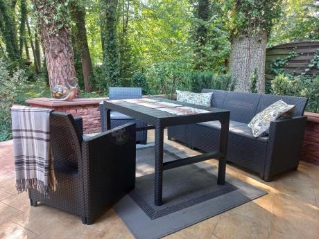 Zestaw ogrodowy ze stołem podnoszonym K3L grafit