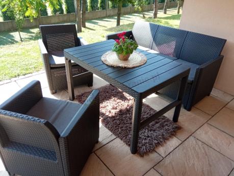 Zestaw ogrodowy ze stołem podnoszonym K3L grafit