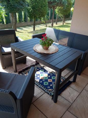 Zestaw ogrodowy ze stołem podnoszonym K3L grafit