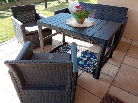 Zestaw ogrodowy ze stołem podnoszonym K3L grafit