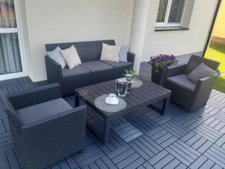 Zestaw ogrodowy ze stołem podnoszonym K3L grafit