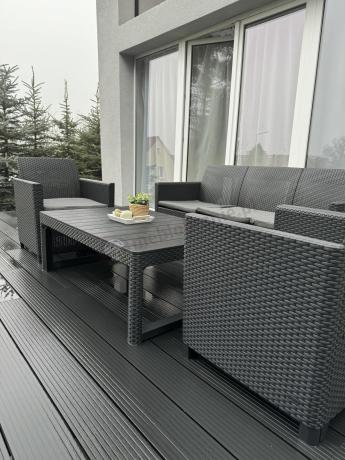 Zestaw ogrodowy ze stołem podnoszonym K3L grafit