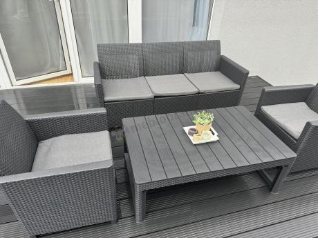 Zestaw ogrodowy ze stołem podnoszonym K3L grafit