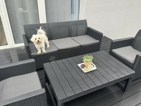 Zestaw ogrodowy ze stołem podnoszonym K3L grafit