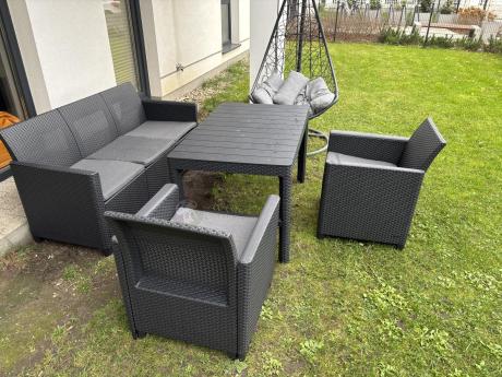 Zestaw ogrodowy ze stołem podnoszonym K3L grafit