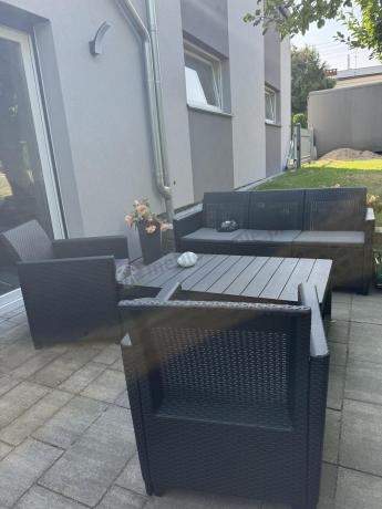 Zestaw ogrodowy ze stołem podnoszonym K3L grafit