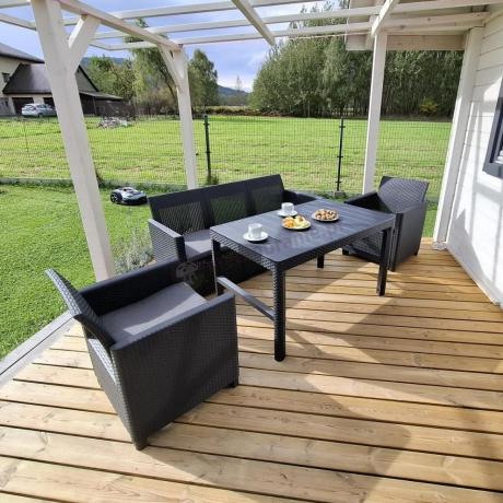 Zestaw ogrodowy ze stołem podnoszonym K3L grafit