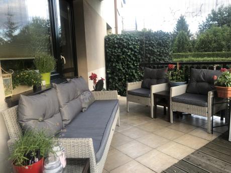 Zestaw technorattanowy z wysokim stołem Perata Grande Light Grey
