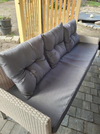 Zestaw technorattanowy z wysokim stołem Perata Grande Light Grey