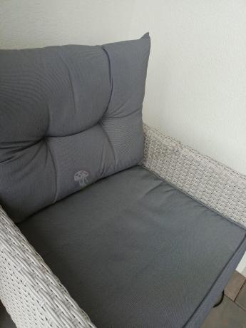 Zestaw technorattanowy z wysokim stołem Perata Grande Light Grey