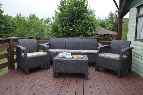 Corfu Set Max brązowy