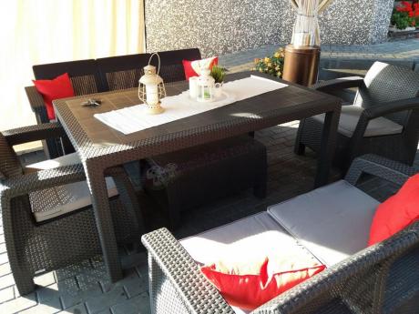 Corfu Set Triple Max Curver nowoczesne meble na taras