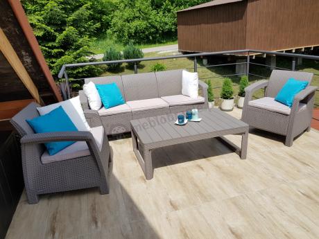 Meble na taras i do ogrodu Corfu Set Lyon Max