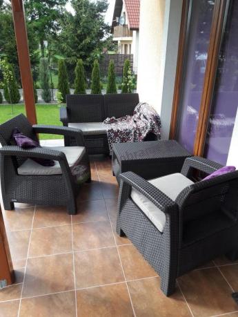 Meble ogrodowe Corfu Set technoratan efekt