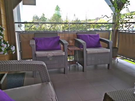 Narożna kanapa z fotelami na taras Corfu Relax Duo