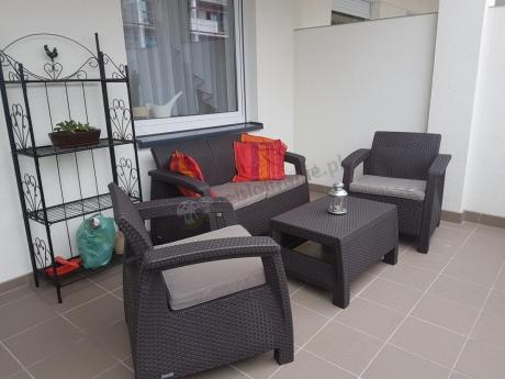 Zestaw Corfu Set Curver brązowy z elegancką dekoracją