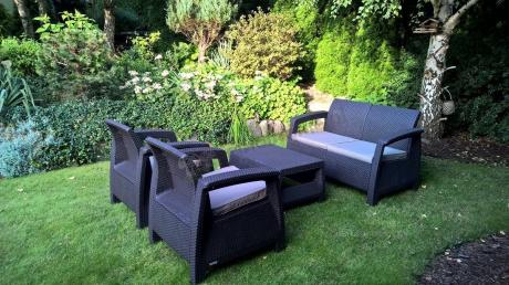 Zestaw Corfu Set używany w zjawiskowym ogrodzie