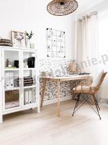 Aranżacja: Actona Eton biała przeszklona witryna 80x137cm