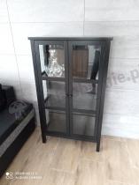 Aranżacja: Actona Eton czarna przeszklona witryna 80x137cm