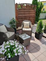 Aranżacja: Altito Duo Caffe zestaw technorattan Zebra & Beige