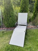 Aranżacja: Aluminiowa leżanka ogrodowa z regulacją Kubu - Silver + Black
