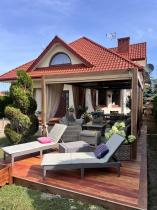 Aranżacja: Aluminiowa pergola na taras 3x6 z lamelami Lufel - imitacja drewna