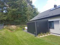Aranżacja: Aluminiowa pergola na taras wolnostojąca Lufel 3x4 - Antracite