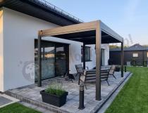 Aranżacja: Aluminiowa pergola na taras wolnostojąca Lufel 3x4 - Antracite