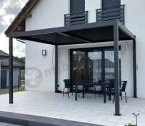 Aranżacja: Aluminiowa pergola na taras wolnostojąca Lufel 3x4 - Antracite